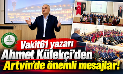 Vakit61 yazarı Ahmet Külekçi'ye Artvin Çoruh Üniversitesi'nden plaket