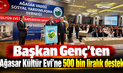 Ağasar'ın kültür yuvası için önemli destek