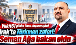 Irak'ta Türkmen lider Seman Ağa bakan oldu!