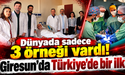 Giresun'da tıp tarihine geçecek ameliyat!