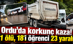 “Ordu'da yürekleri ağza getiren kaza!