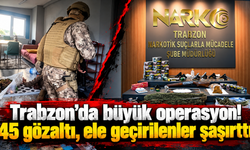 “325 polisle 44 adrese baskın!