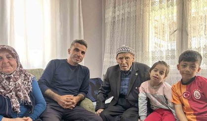 103 yaşındaki Kore gazisi torununun, torununu gördü