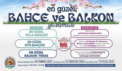 Atakum’da ‘En Güzel Balkon ve Bahçe Yarışması’
