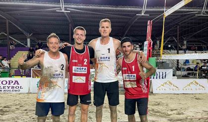 Karadeniz sahilinde uluslararası voleybol coşkusu