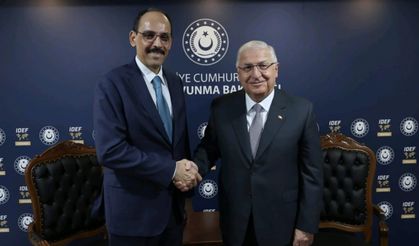 Milli Savunma Bakanı Yaşar Güler ile Milli İstihbarat Teşkilatı Başkanı İbrahim Kalın görüştü