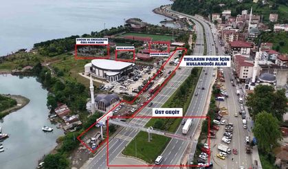 Rize’de tırların oluşturduğu tehlikeli labirent