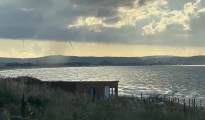 Sinop açıklarında çok sayıda hortum