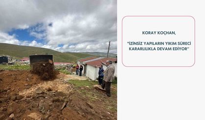 Trabzon’da kaçak yapılar yıkılıyor