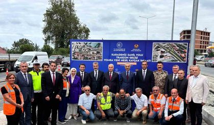 Bakan Uraloğlu’ndan Yomra yeni nesil kavşak inşaatında inceleme