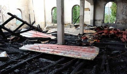 Ordu’da 60 yıllık cami küle döndü