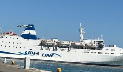 Trabzon Limanına gelen feribot heyecanlandırdı