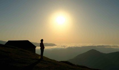 Gümüşhane’nin gizli cenneti Çetlüce Yaylası’nda sis denizi manzarası