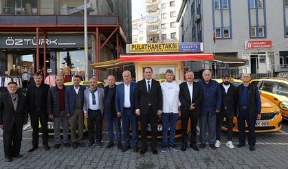 Başkan Ekim'den taksici esnafını ziyaret