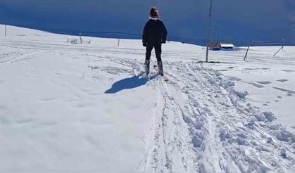 Kayak merkezi olmayan Giresun’da kayak sezonu Eğribel’de açıldı