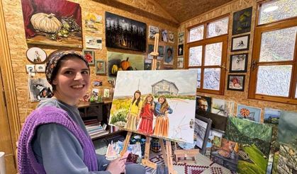 Yayla kültürünü ve Uzungöl’ün unutulan hikayelerini tuvale taşıyor