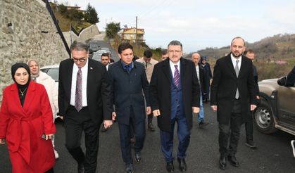 Başkan Genç,Sürmene'de çalışmaları inceledi