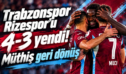 Trabzonspor'dan inanılmaz geri dönüş!
