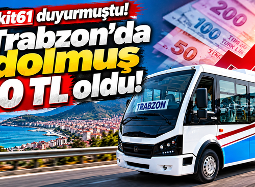 Trabzon'da ulaşımda yeni fiyatlar! 19 Ekim'e dikkat