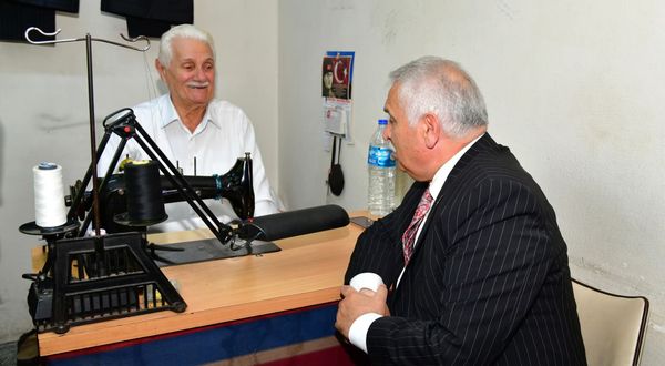 Vali Aziz Yıldırım’dan terzi esnafa ziyaret