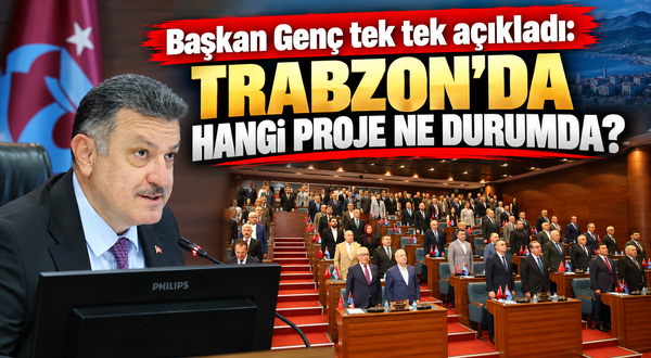 Trabzon’da projeler peş peşe geliyor: Genç takvimi açıkladı
