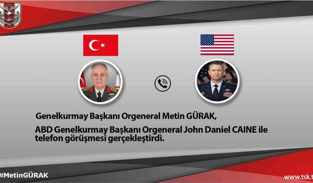 Genelkurmay Başkanı Gürak, ABD’li mevkidaşı ile görüştü