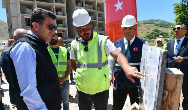 Tunceli’nin en riskli ilçesinde depreme dirençli 281 konutun yapımı sürüyor