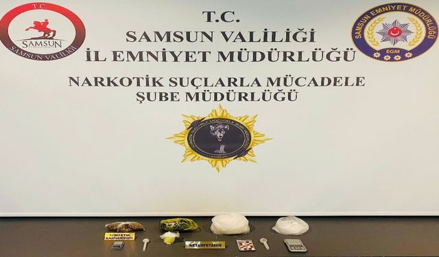 Samsun'da 1 kilo 250 gram metamfetamin ele geçirildi: 2 gözaltı