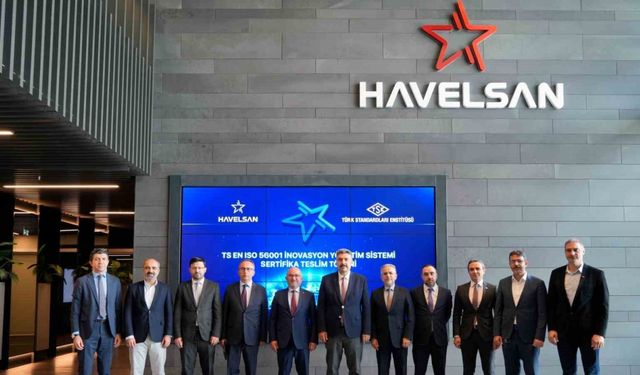 HAVELSAN, yazılım alanında TSE EN ISO 56001 Belgesi’ni alan ilk savunma sanayi şirketi oldu