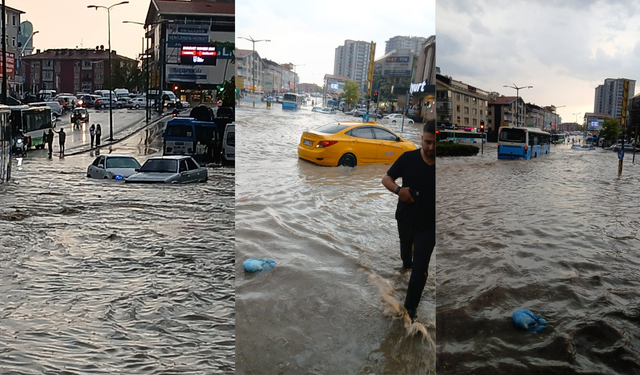 Ankara’da sel felaketi..
