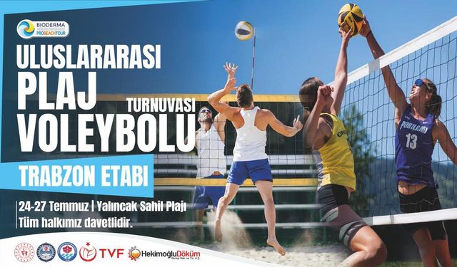 Uluslararası Biodermo Pro Beach Tour Voleybol Turnuvası başlıyor