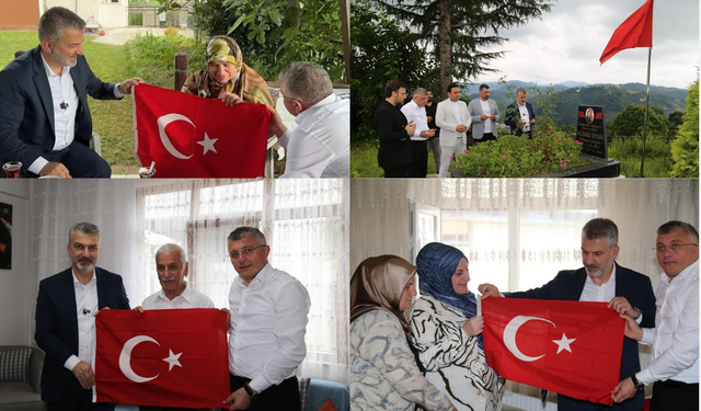 Dr. Sezgin Mumcu’dan Of’ta şehit ailelerine vefa ziyareti