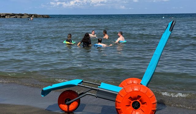 Büyükşehir'den engelsiz plaj hizmeti