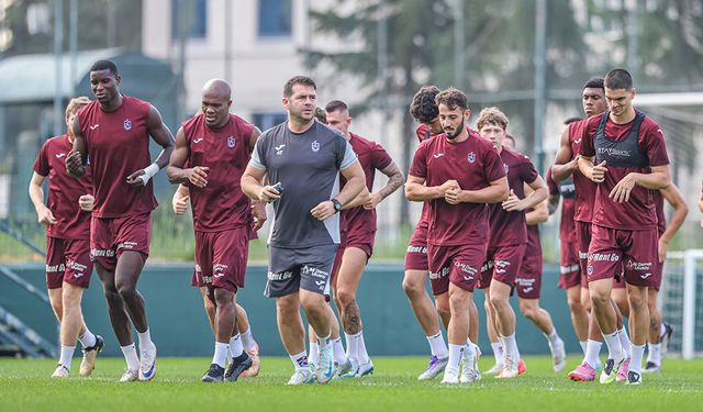 Trabzonspor, Kocaelispor maçı hazırlıklarına başladı.
