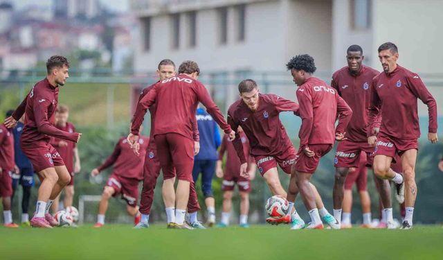 Trabzonspor, Fatih Karagümrük maçı hazırlıklarını sürdürdü