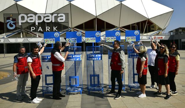 Ortahisar Belediyesi'nden taraftara çağrı: Çöpe atma,potaya at!