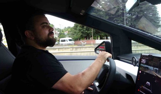 Cybertruck ile çay taşıdı, Karadeniz’de dağ tepe demeden gezdi