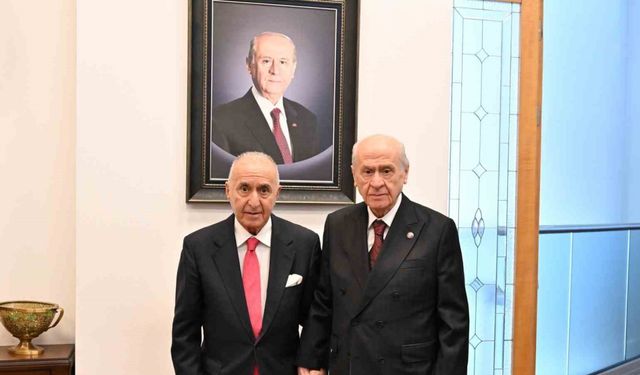 Eski CHP Genel Başkanı Çetin’den MHP lideri Bahçeli’ye ziyaret