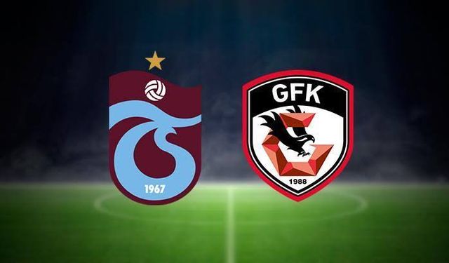 Trendyol Süper Lig: Trabzonspor: 0 - Gaziantep FK: 1 (İlk yarı)
