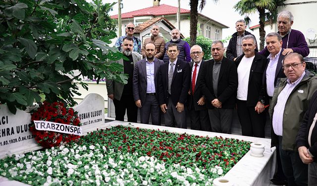 Trabzonspor kurucu başkanı Ali Osman Ulusoy kabri başında anıldı