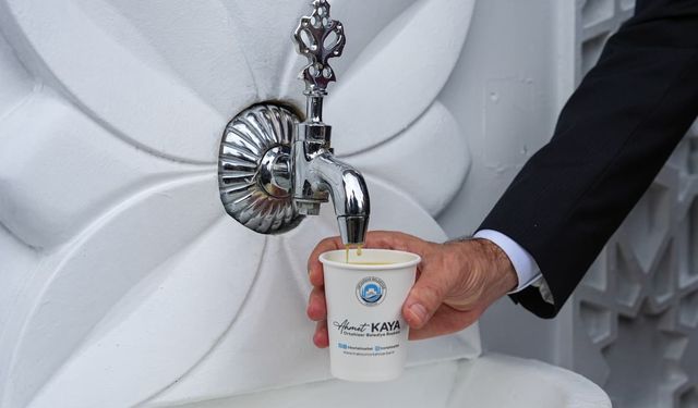 Kent Çeşmelerinin üçüncüsü,Bahçecik'te hizmet vermeye başladı