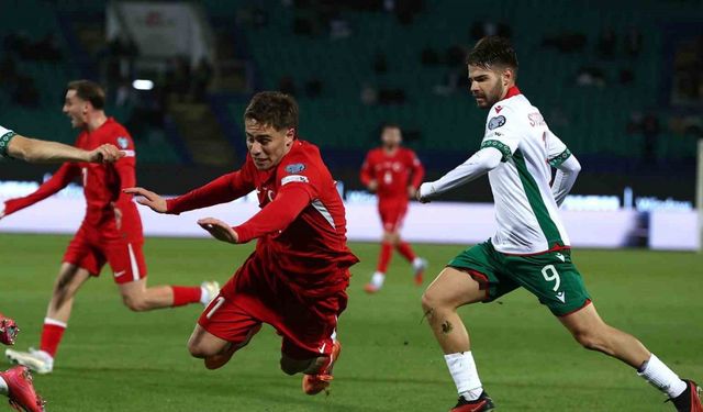 2026 Dünya Kupası Avrupa Elemeleri: Bulgaristan: 1 - Türkiye: 1 (İlk yarı)