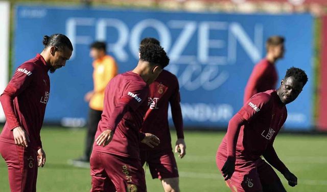 Galatasaray, Trabzonspor maçının hazırlıklarını sürdürdü