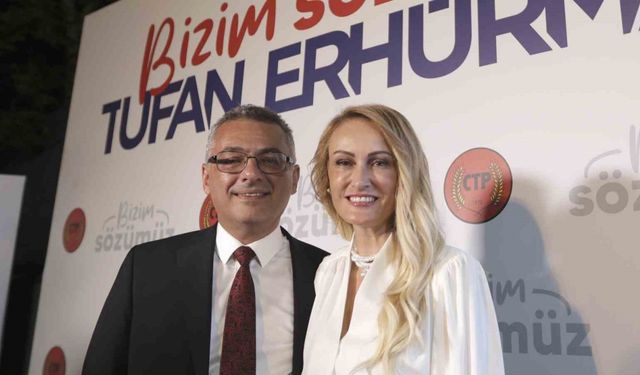 KKTC’nin yeni Cumhurbaşkanı Erhürman’dan zafer mitingi