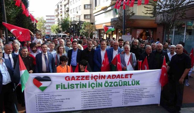 Trabzon’da "Gazze İçin Adalet, Filistin İçin Özgürlük" yürüyüşü