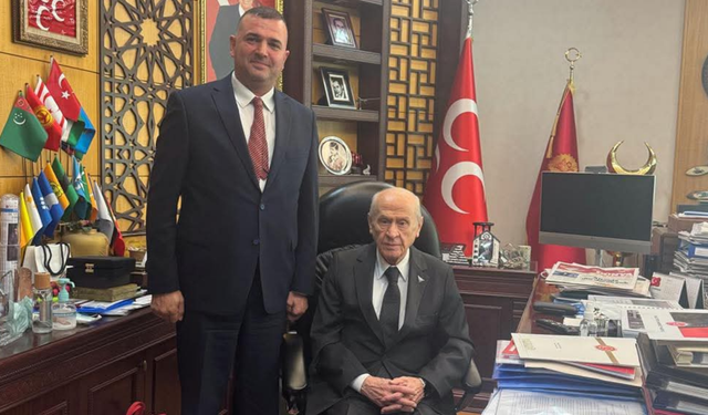 MHP Trabzon İl Başkanı Tolgay Sivrikaya, Genel Başkan Dr. Devlet Bahçeli’yi ziyaret etti