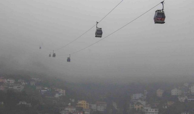 Ordu’da sis kartpostallık manzara oluşturdu