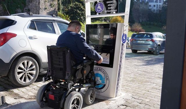 Engelli araç istasyonu kuruldu