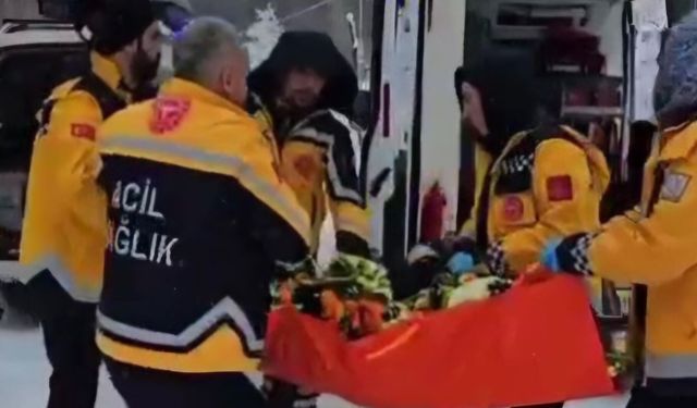 79 yaşındaki hastanın imdadına arazi tipi ambulans yetişti