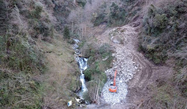Çağlayan Şelalesi Projesi'nde yol çalışmalarına başlandı